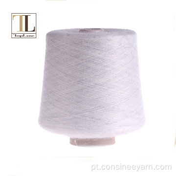 Escovado kid mohair lã merino misturado cones de fios